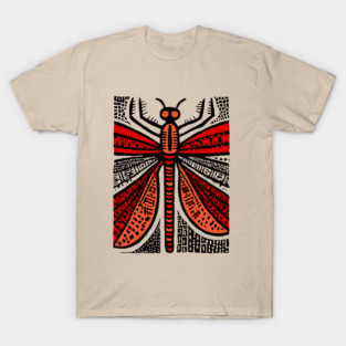 Pop Art Dragonfly | Intricate Insect Graphic T-Shirt