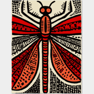 Pop Art Dragonfly | Intricate Insect Graphic Posters and Art