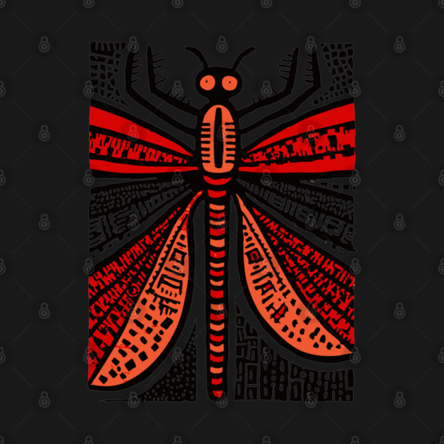 Pop Art Dragonfly | Intricate Insect Graphic by TuncGK