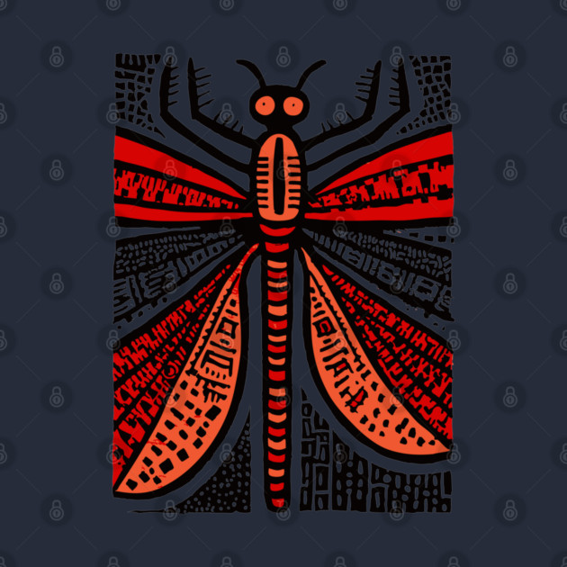 Pop Art Dragonfly | Intricate Insect Graphic by TuncGK