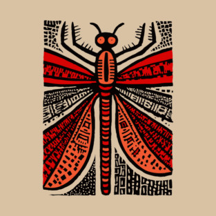 Pop Art Dragonfly | Intricate Insect Graphic T-Shirt