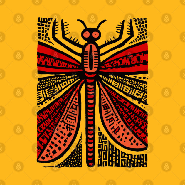 Pop Art Dragonfly | Intricate Insect Graphic by TuncGK
