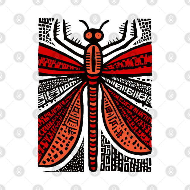 Pop Art Dragonfly | Intricate Insect Graphic by TuncGK