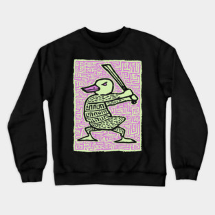 Duck Warrior | The Quacking Barbarian Crewneck Sweatshirt