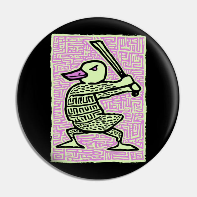 Duck Warrior | The Quacking Barbarian Pin by TuncGK