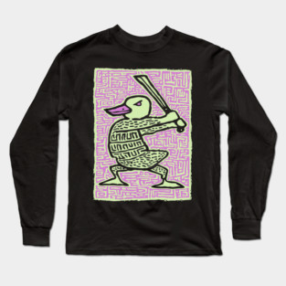 Duck Warrior | The Quacking Barbarian Long Sleeve T-Shirt