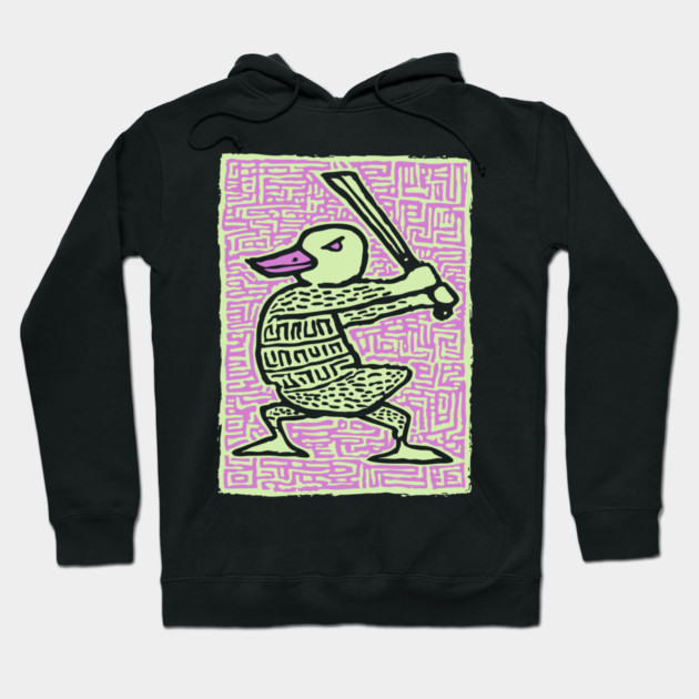Duck Warrior | The Quacking Barbarian Hoodie by TuncGK