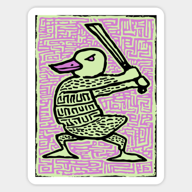 Duck Warrior | The Quacking Barbarian Magnet by TuncGK