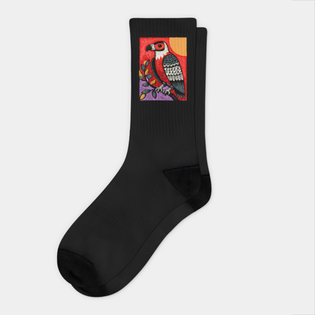 Psychedelic Eagle | Vision Quest Spirit Guide Socks by TuncGK