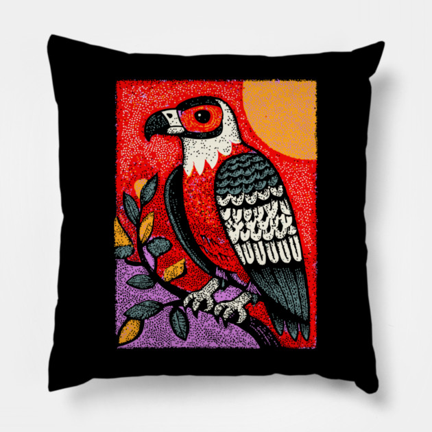 Psychedelic Eagle | Vision Quest Spirit Guide Pillow by TuncGK