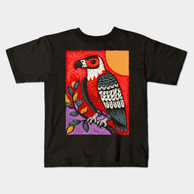 Psychedelic Eagle | Vision Quest Spirit Guide Kids T-Shirt by TuncGK