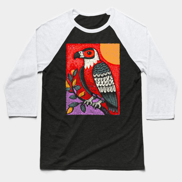 Psychedelic Eagle | Vision Quest Spirit Guide Baseball T-Shirt by TuncGK