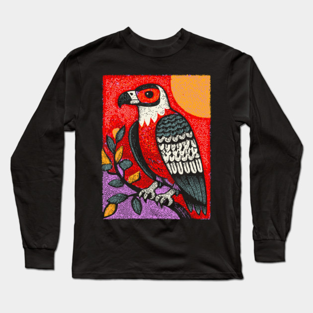 Psychedelic Eagle | Vision Quest Spirit Guide Long Sleeve T-Shirt by TuncGK