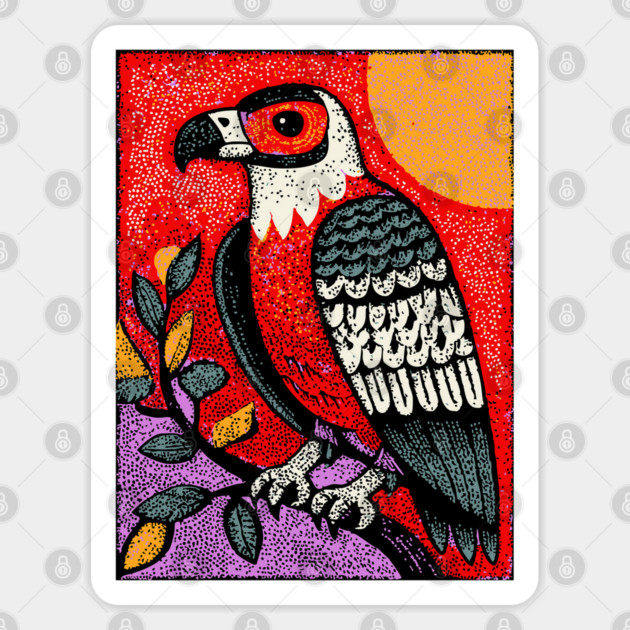 Psychedelic Eagle | Vision Quest Spirit Guide Sticker by TuncGK