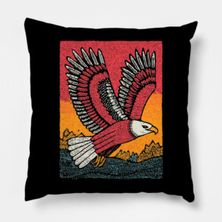 Soaring Eagle | Symbol of Freedom Pillow