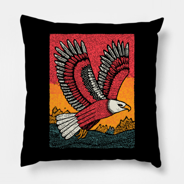 Soaring Eagle | Symbol of Freedom Pillow by TuncGK