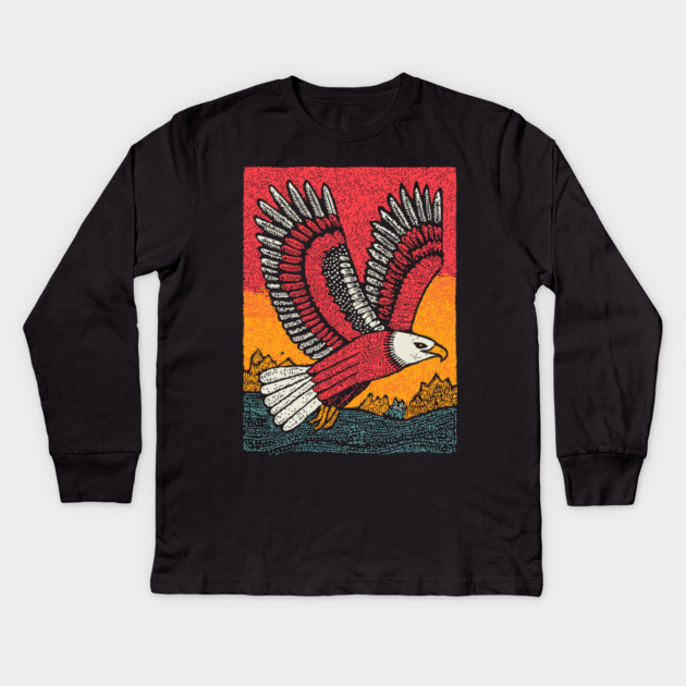 Soaring Eagle | Symbol of Freedom Kids Long Sleeve T-Shirt by TuncGK