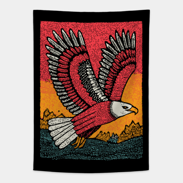 Soaring Eagle | Symbol of Freedom Tapestry by TuncGK