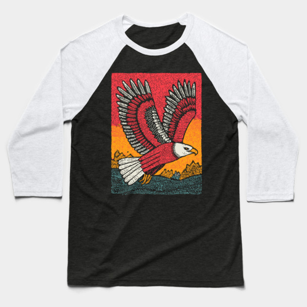 Soaring Eagle | Symbol of Freedom Baseball T-Shirt by TuncGK