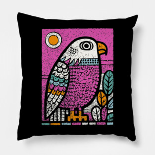 Psychedelic Eagle Totem | Vision Quest Spirit Guide Pillow