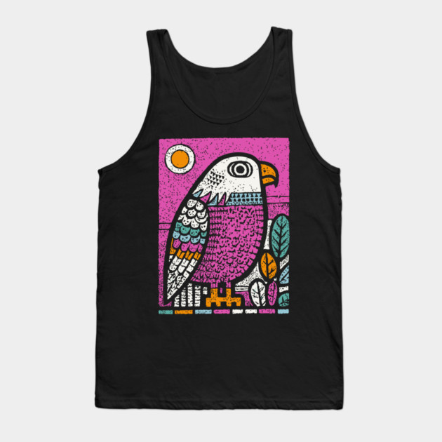 Psychedelic Eagle Totem | Vision Quest Spirit Guide Tank Top by TuncGK