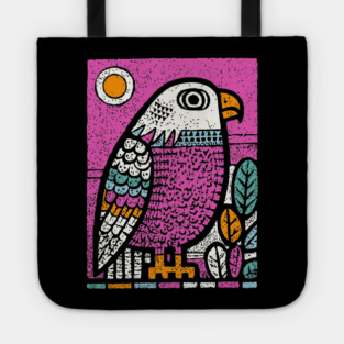 Psychedelic Eagle Totem | Vision Quest Spirit Guide Tote