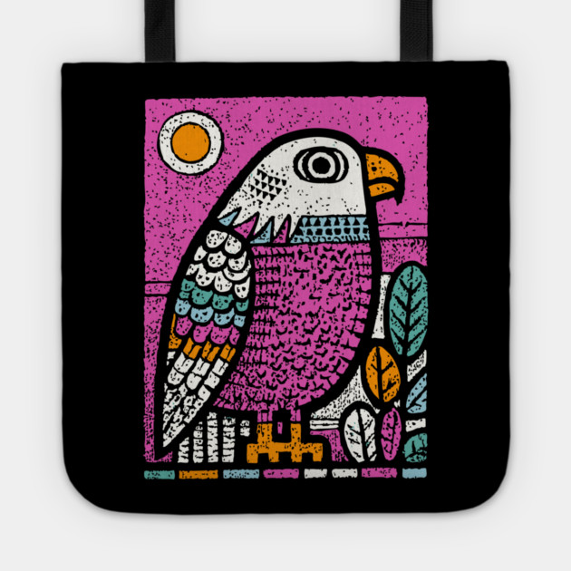Psychedelic Eagle Totem | Vision Quest Spirit Guide Tote by TuncGK