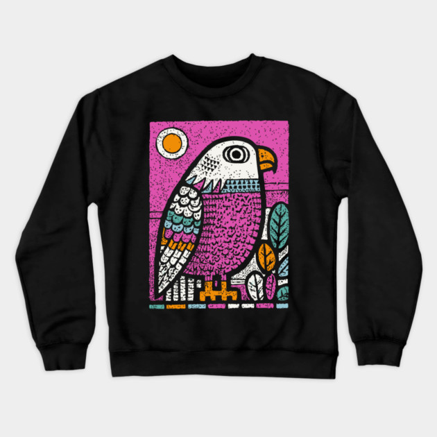 Psychedelic Eagle Totem | Vision Quest Spirit Guide Crewneck Sweatshirt by TuncGK