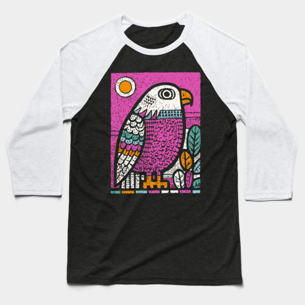 Psychedelic Eagle Totem | Vision Quest Spirit Guide Baseball T-Shirt by TuncGK