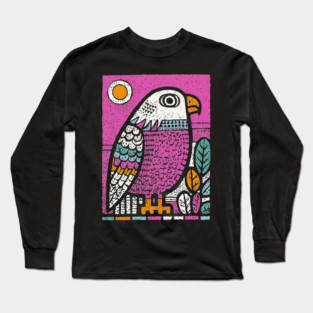 Psychedelic Eagle Totem | Vision Quest Spirit Guide Long Sleeve T-Shirt