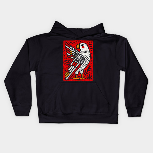 Primal Eagle Totem | The Thunderbird Spirit Kids Hoodie by TuncGK