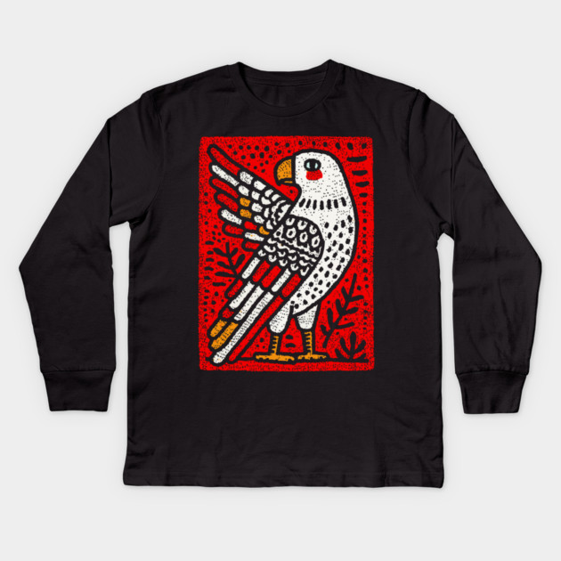 Primal Eagle Totem | The Thunderbird Spirit Kids Long Sleeve T-Shirt by TuncGK