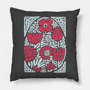 Slavic Folk Art Egg | Pysanky Inspired Design Pillow