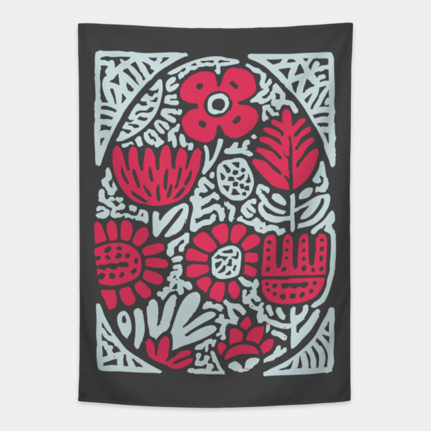 Slavic Folk Art Egg | Pysanky Inspired Design Tapestry by TuncGK