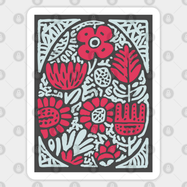 Slavic Folk Art Egg | Pysanky Inspired Design Sticker by TuncGK