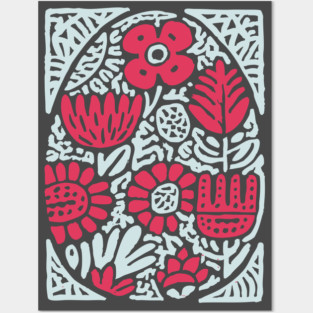 Slavic Folk Art Egg | Pysanky Inspired Design Posters and Art