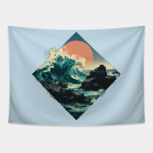 Ocean Surge Tapestry