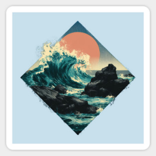 Ocean Surge Sticker
