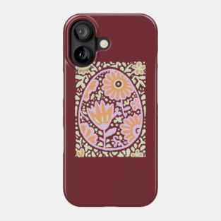 Groovy Floral Egg | Retro Spring Graphic Phone Case