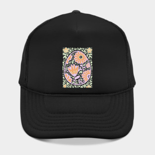 Groovy Floral Egg | Retro Spring Graphic Hat