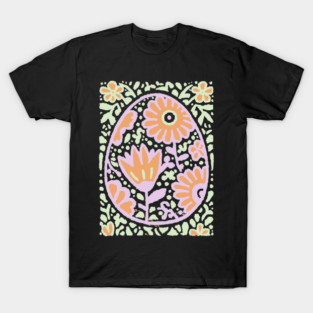 Groovy Floral Egg | Retro Spring Graphic T-Shirt