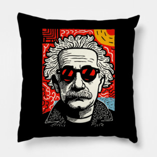 Pop Art Einstein | The Eccentric Genius Pillow