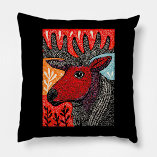 Autumn Elk | The Hart of the Forest Pillow