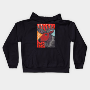 Autumn Elk | The Hart of the Forest Kids Hoodie