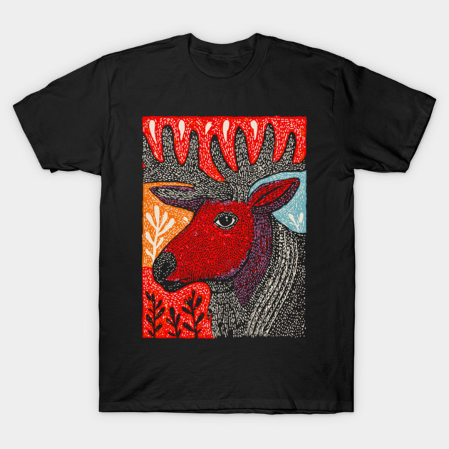 Autumn Elk | The Hart of the Forest T-Shirt by TuncGK