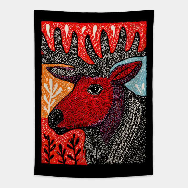 Autumn Elk | The Hart of the Forest Tapestry by TuncGK