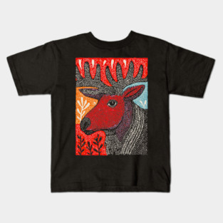 Autumn Elk | The Hart of the Forest Kids T-Shirt
