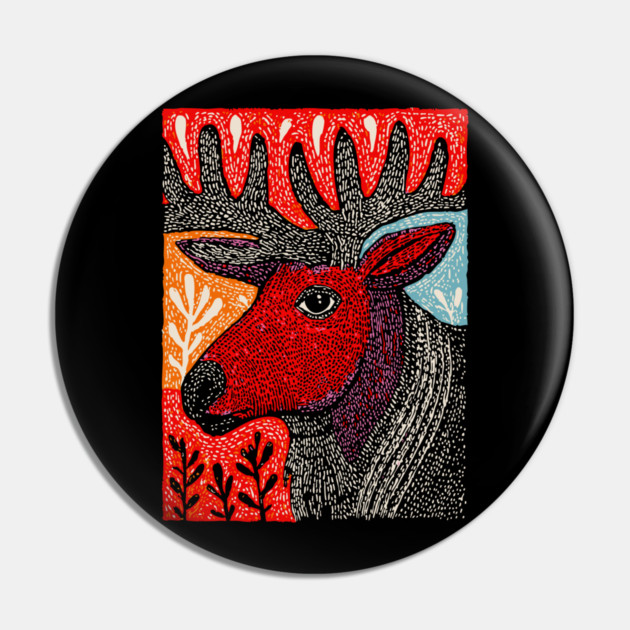 Autumn Elk | The Hart of the Forest Pin by TuncGK