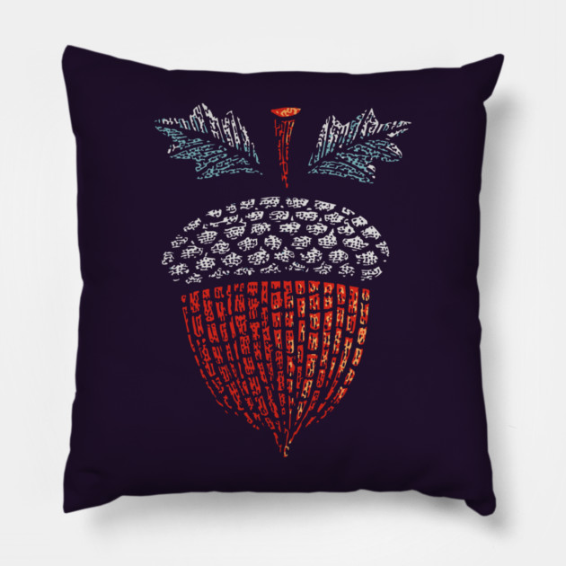 Autumn Acorn | The Mighty Oak Seed Pillow by TuncGK