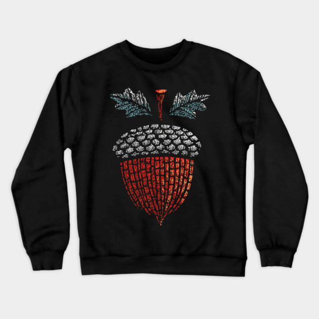 Autumn Acorn | The Mighty Oak Seed Crewneck Sweatshirt by TuncGK